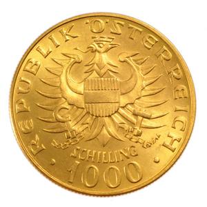 Austria / One Thousand Schilling 1976 - reverse photo