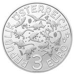 Three Euro 2020 Mosasaurus: Photo Coin, Austria, Three Euro 2020 Mosasaurus / thumbnail