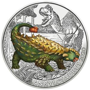 Austria / Three Euro 2020 Ankylosaurus - reverse photo