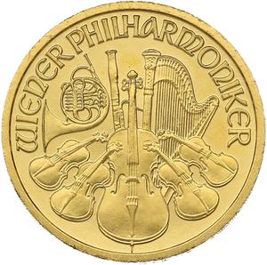 Austria / Gold Tenth-Ounce 2003 Vienna Philharmonic - reverse photo