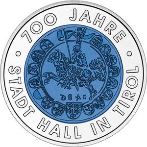 Austria / Twenty-five Euro 2003 City of Hall in Tyrol - obverse photo