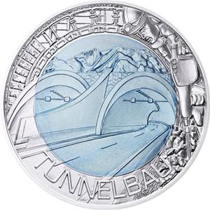Austria / Twenty-five Euro 2013 Tunnel Construction - obverse photo