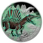 Three Euro 2019 Spinosaurus: Photo Coin, Austria, Silver Half Ounce 2019 Spinosaurus / thumbnail
