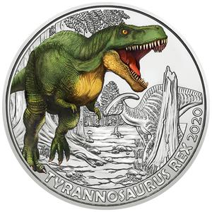 Austria / Three Euro 2020 Tyrannosaurus Rex - reverse photo