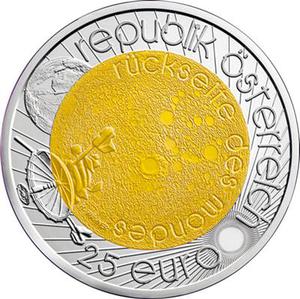 Austria / Twenty-five Euro 2009 Year of Astronomy - reverse photo