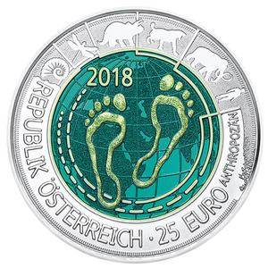 Austria / Twenty-five Euro 2018 Anthropocene - reverse photo