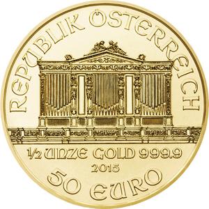 Austria / Gold Half Ounce 2015 Vienna Philharmonic - obverse photo