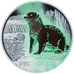 Three Euro 2019 Otter: Photo Coin, Austria, Silver Half Ounce 2019 Otter / thumbnail