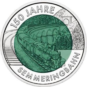 Austria / Twenty-five Euro 2004 Semmering Railway - obverse photo