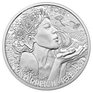 Austria / Silver Half Ounce 2022 Language of Flowers - Dandelion - obverse photo