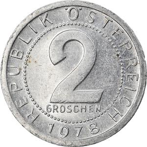 Austria / Two Groschen 1978 - reverse photo