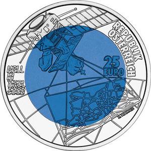 Austria / Twenty-five Euro 2003 City of Hall in Tyrol - reverse photo