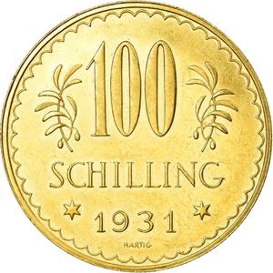 Austria / One Hundred Schilling 1931 - reverse photo