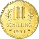 One Hundred Schilling 1931: Photo Coin, Austria, One Hundred Schilling 1931 / thumbnail