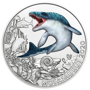 Austria / Three Euro 2020 Mosasaurus - reverse photo