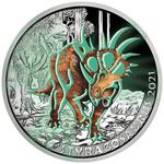 Three Euro 2021 Styracosaurus Albertensis: Photo Coin, Austria, Three Euro 2021 Styracosaurus Albertensis / thumbnail