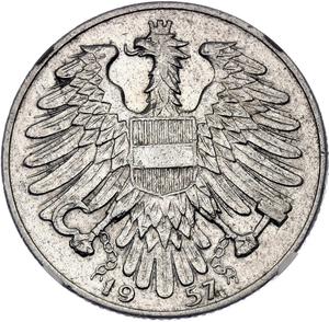 Austria / Five Schilling 1957 - obverse photo