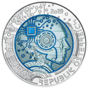 Austria / Twenty-five Euro 2019 Artificial Intelligence - reverse photo