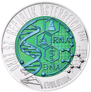 Austria / Twenty-five Euro 2014 Evolution - reverse photo