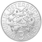 Three Euro 2021 Deinonychus Antirrhopus: Photo Coin, Austria, Three Euro 2021 Deinonychus Antirrhopus / thumbnail