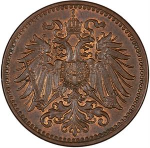 Austria-Hungary / One Heller 1912 - obverse photo