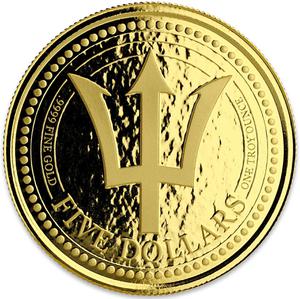 Barbados / Gold Ounce 2018 Trident - reverse photo