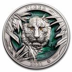 Silver Three Ounces 2021 Tiger: Photo Coin, Barbados, Silver Three Ounces 2021 Tiger / thumbnail