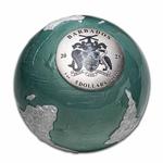 Silver Three Ounces 2023 Frozen Earth: Photo Coin, Barbados, Silver Three Ounces 2023 Frozen Earth / thumbnail