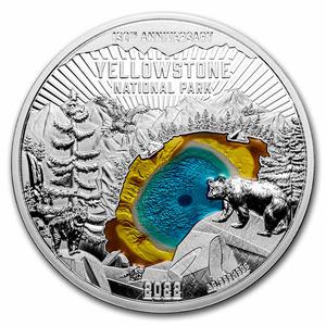 Barbados / Five Dollars Silver 2022 Silver Yellowstone National Park - reverse photo