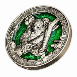 Barbados / Silver Three Ounces 2022 Australian Koala - reverse photo