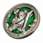 Silver Three Ounces 2022 Australian Koala: Photo Coin, Barbados, Silver Three Ounces 2022 Australian Koala / thumbnail