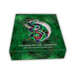Silver Three Ounces 2023 Chameleon: Photo Coin, Barbados, Silver Three Ounces 2023 Chameleon / thumbnail
