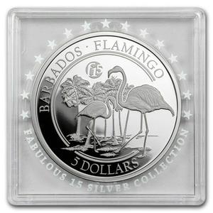 Barbados / Silver Ounce 2018 Flamingo - obverse photo