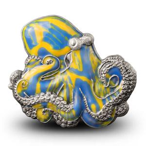 Barbados / Silver Three Ounces 2024 Thermochromic Octopus - obverse photo