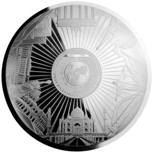 Barbados / Silver Kilo 2024 Landmarks of the World - reverse photo