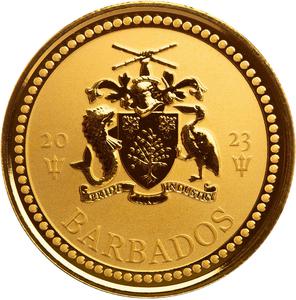 Barbados / Gold Ounce 2023 Trident - obverse photo