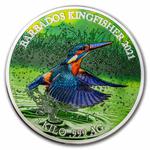 Silver Kilo 2021 Kingfisher: Photo Coin, Barbados, Silver Kilo 2021 Kingfisher / thumbnail
