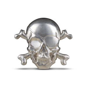 Barbados / Silver Five Ounces 2022 Treasure Island Skull - reverse photo