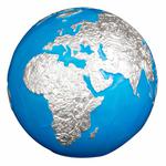 Silver Three Ounces 2023 Blue Marble: Photo Coin, Barbados, Silver Three Ounces 2023 Blue Marble / thumbnail