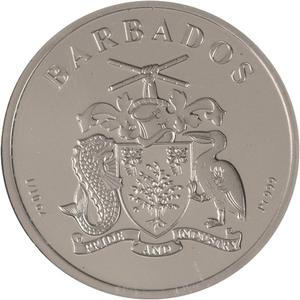 Barbados / Platinum Tenth-Ounce 2021 Barbados Flamingo - obverse photo