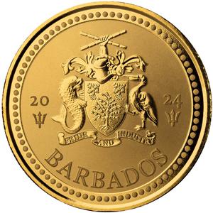 Barbados / Gold Ounce 2024 Trident - obverse photo