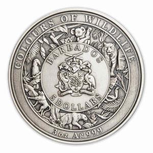 Barbados / Silver Three Ounces 2022 Australian Koala - obverse photo
