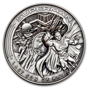 Barbados / Silver Ten Ounces 2025 Superman - reverse photo