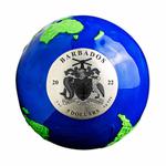 Silver Three Ounces 2022 Green Planet Earth: Photo Coin, Barbados, Silver Three Ounces 2022 Green Planet Earth / thumbnail