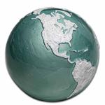 Silver Three Ounces 2023 Frozen Earth: Photo Coin, Barbados, Silver Three Ounces 2023 Frozen Earth / thumbnail