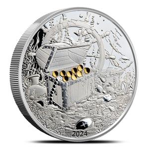 Barbados / Silver Two Ounces 2024 Lost Treasure - reverse photo