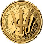 Barbados / Gold Ounce 2024 Trident - reverse photo