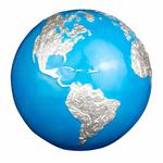 Silver Three Ounces 2023 Blue Marble: Photo Coin, Barbados, Silver Three Ounces 2023 Blue Marble / thumbnail