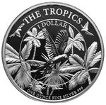 Silver Ounce 2019 The Tropics - Parrots and Palms: Photo Coin, Barbados, Silver Ounce 2019 The Tropics - Parrots and Palms / thumbnail