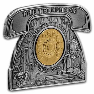Barbados / Silver Three Ounces 2022 Telephone - obverse photo